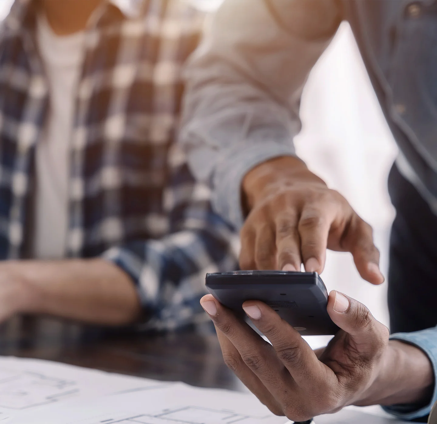 Man holding a phone