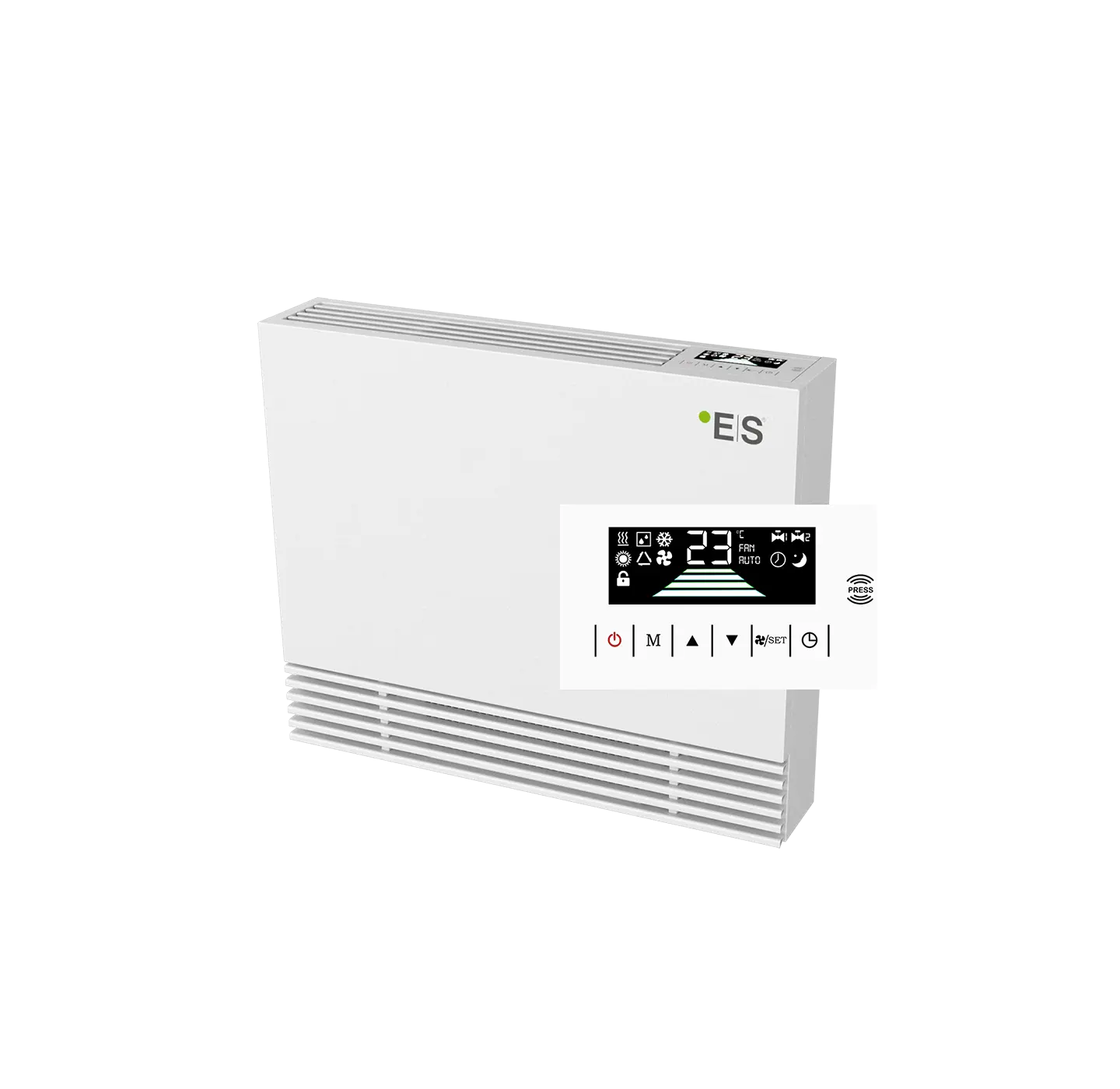Energy Save Fan Coil and close-up on its display