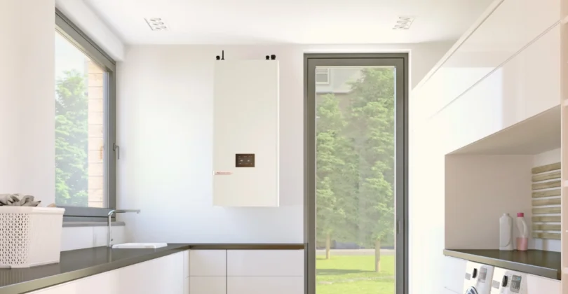 ES M 100L wall-mounted indoor unit for gas boiler replacement