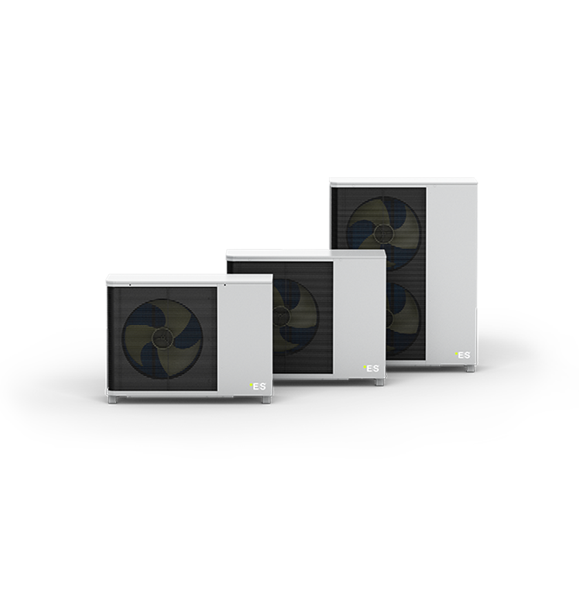 R290 monobloc outdoor units in three sizes