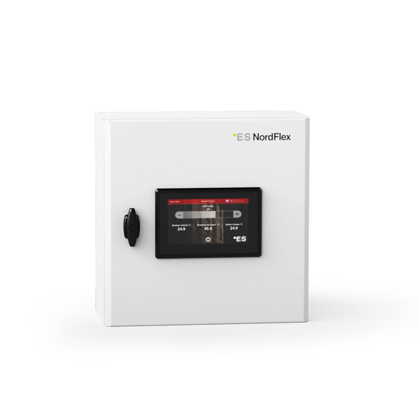 ES NordFlex controller cabinet for commercial heat pump control